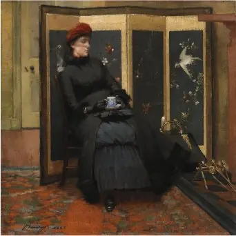 A Visitor, by John Lavery