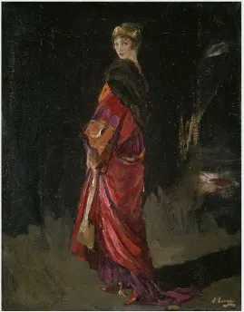 Lady Lavery in an Evening Cloak, by John Lavery, oil, 1906