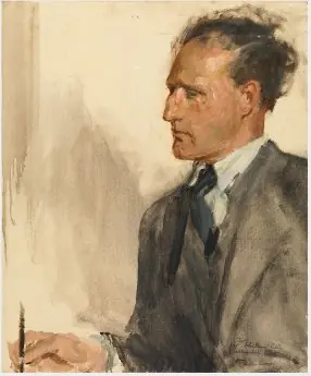 Portrait of John Stewart Collis (1900-1984), Author, by John Lavery