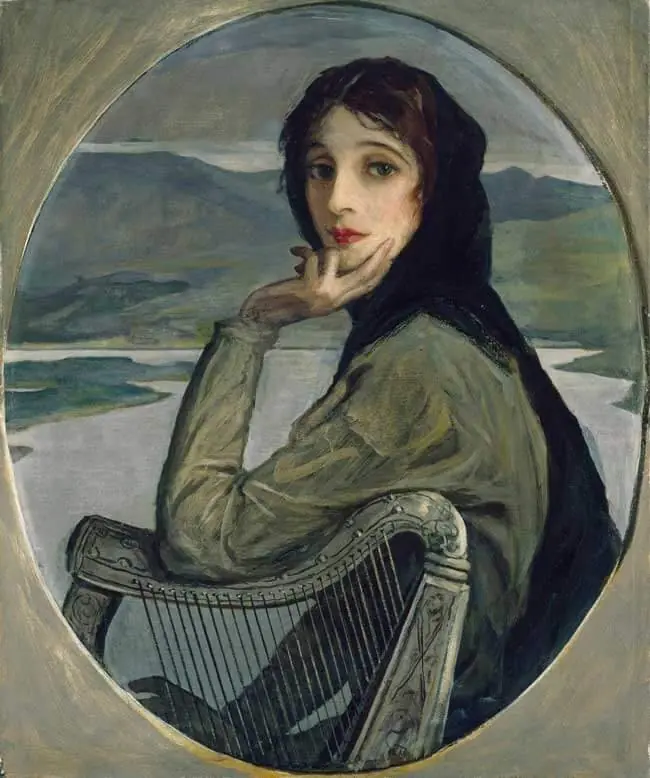 Portrait of Lady Lavery as Kathleen Ni Houlihan, by John Lavery
