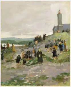 Saint Patrick's Purgatory, Lough Derg, by John Lavery