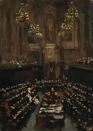 The Ratification of the Irish Treaty in the English House of Lords, 1921 — John Lavery
