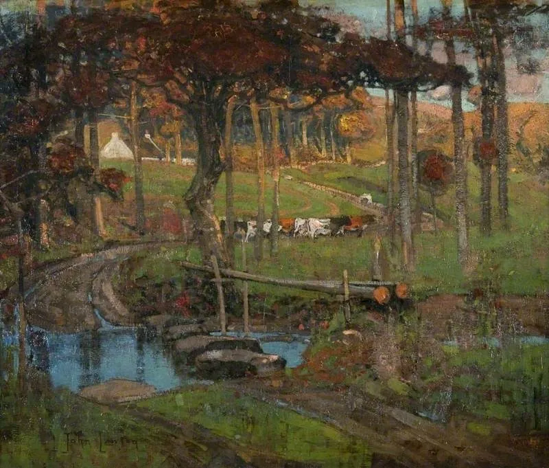 An Ayrshire Stream, by John Lawson, oil, 1897