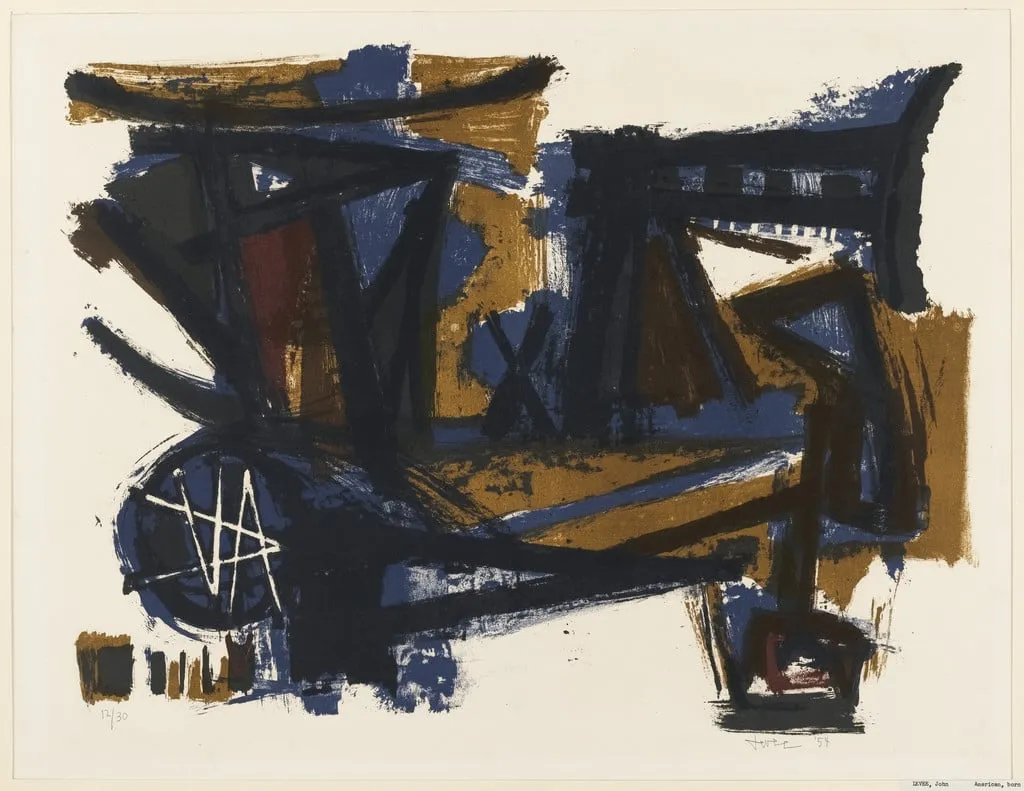 Untitled, by John Levee, ink, 1954