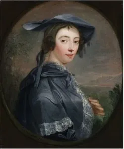 Portrait of Peg Woffington (c.1718-1760), by John Lewis, oil, 1753