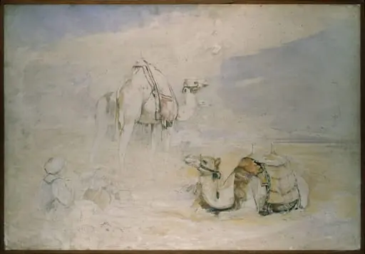 Study for 'A Halt in the Desert', by John Lewis