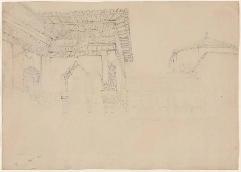 The Court of the Lions, Alhambra, by John Lewis, 1832