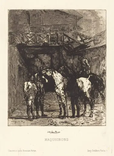 Maquignons (Horse Dealers), by John Lewis Brown