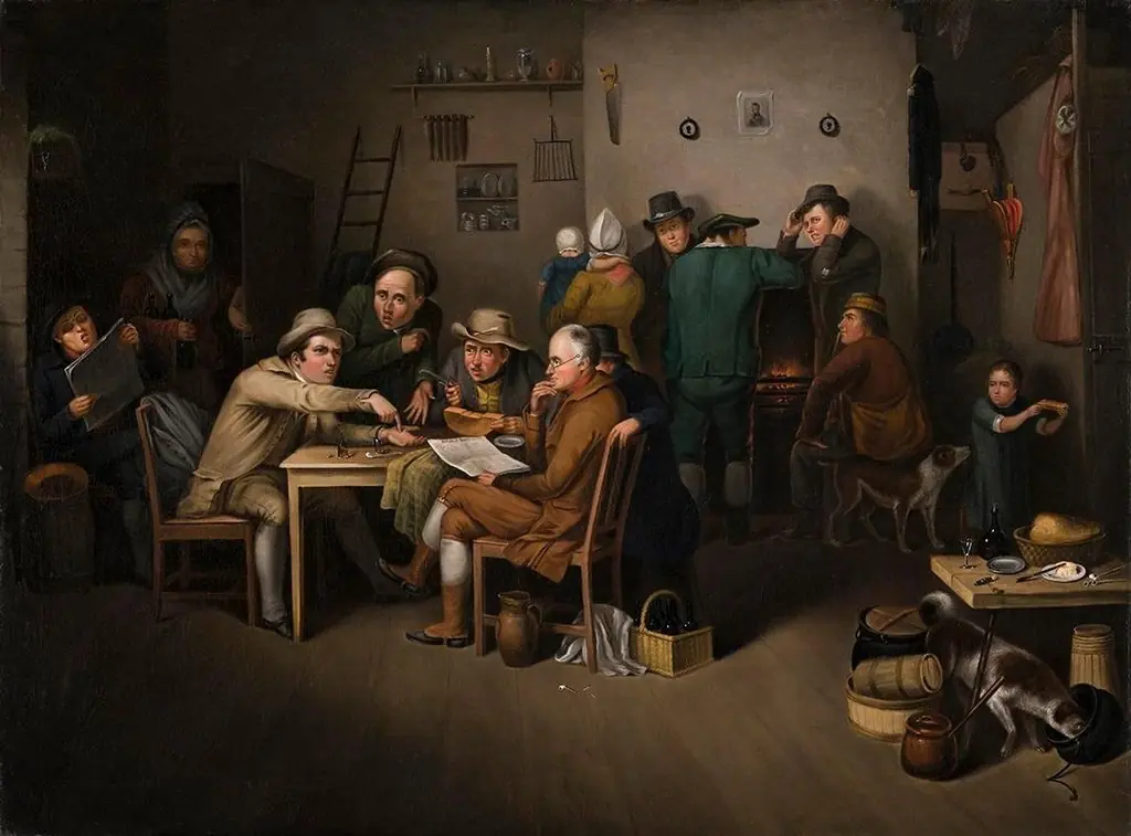 The Village Politicians, by John Lewis Krimmel