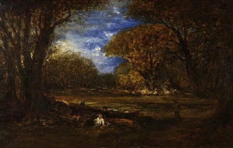 Autumn woods, by John Linnell