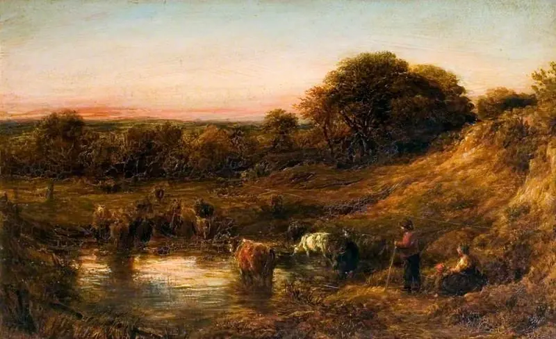 Landscape, Evening, by John Linnell