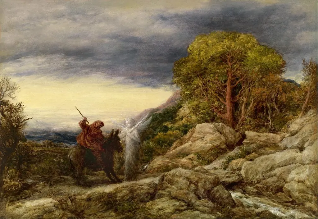 The Prophet Balaam and the Angel, by John Linnell