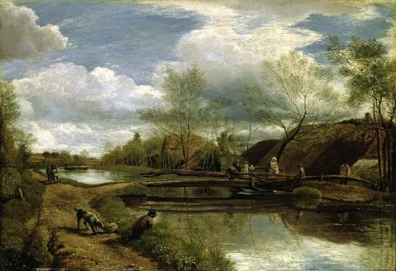 The River Kennet, near Newbury, by John Linnell