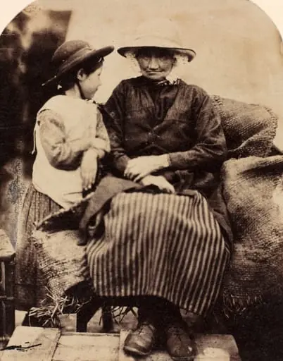 Servants at Rhagatt, Corwen, North Wales, by John Lloyd