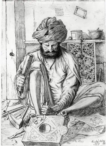 A wood carver, by John Lockwood Kipling