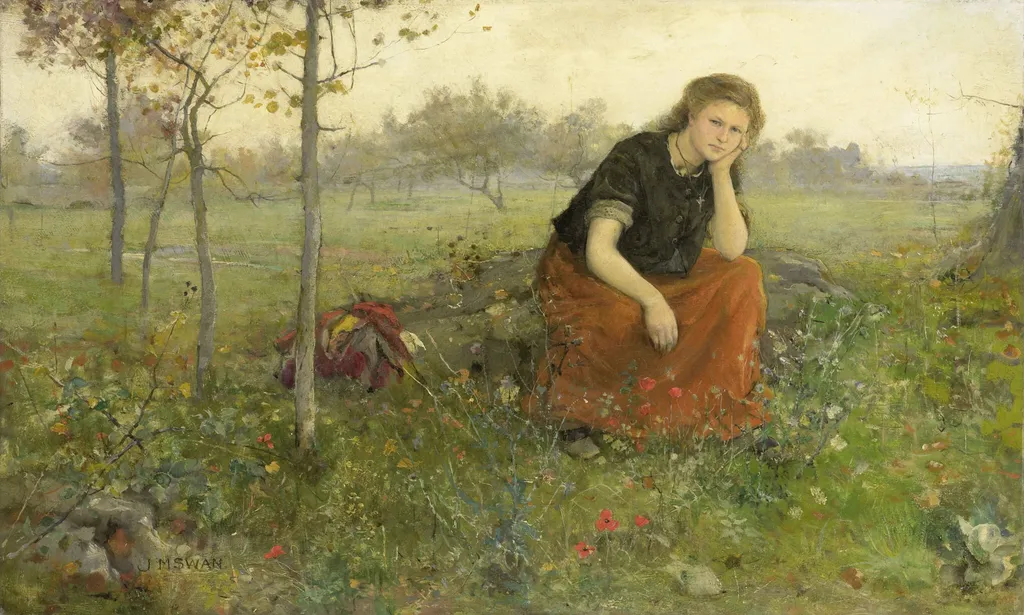 Refugees, by John Macallan Swan, oil, 1896