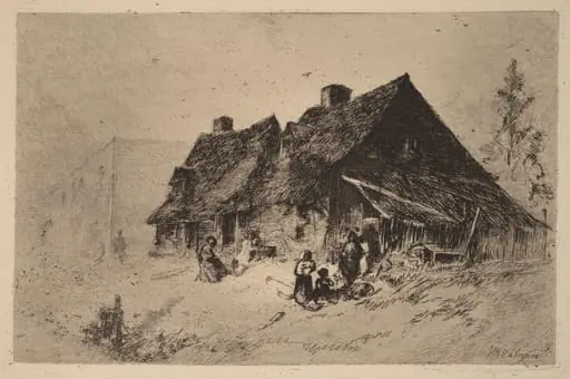 Negro Huts at Wilmington, by John Mackie Falconer