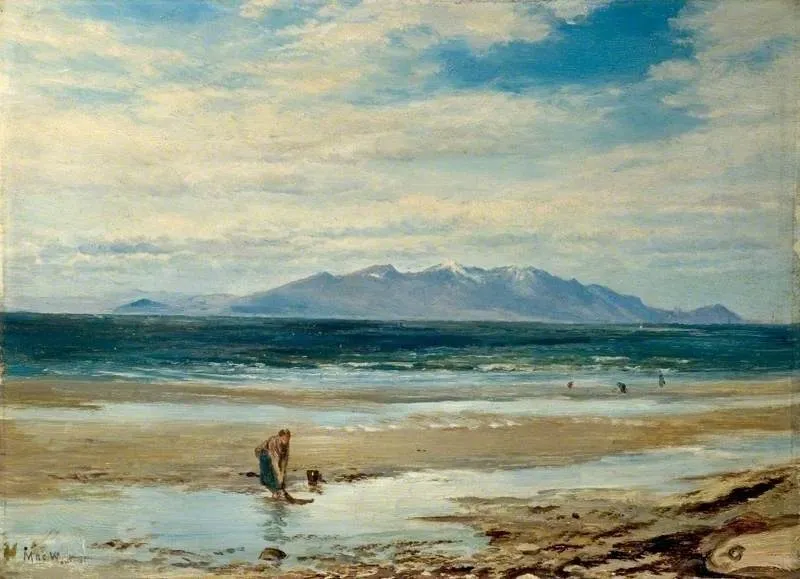 Isle of Arran, from the Ayrshire Shore, by John MacWhirter, oil, 1884