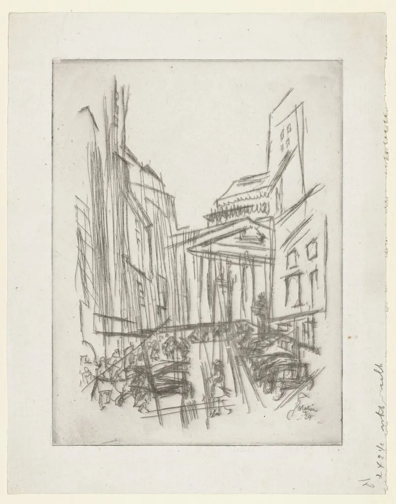 Untitled, by John Marin, ink, 1924