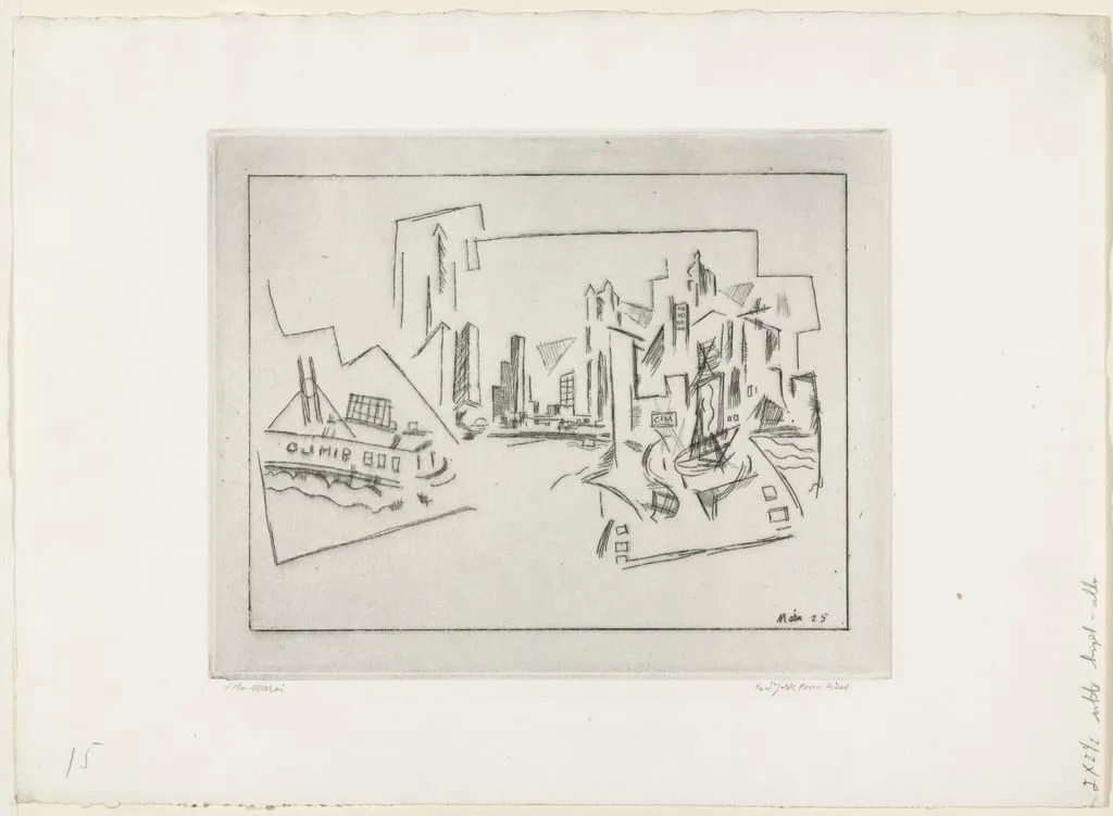 Untitled, by John Marin, ink, 1925
