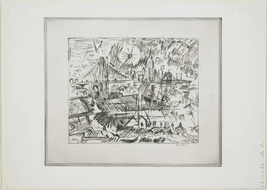Untitled, by John Marin, ink, 1915
