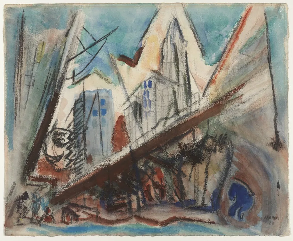 Untitled, by John Marin, watercolor, 1920