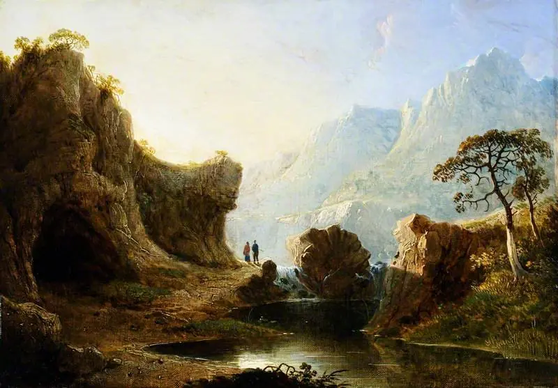 Mountain Landscape with Rocks, by John Martin