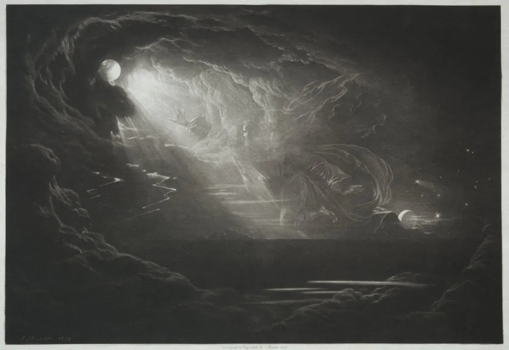 Paradise Lost: The Creation of Light, by John Martin, 1824