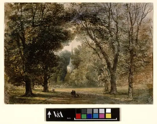 Stanmer Church, Sussex, by John Martin