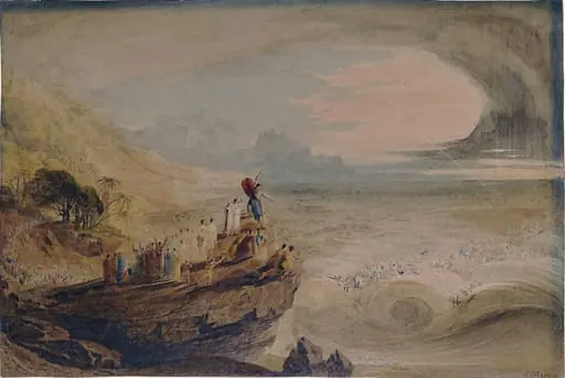 The destruction of the Egyptians in the Red Sea, by John Martin