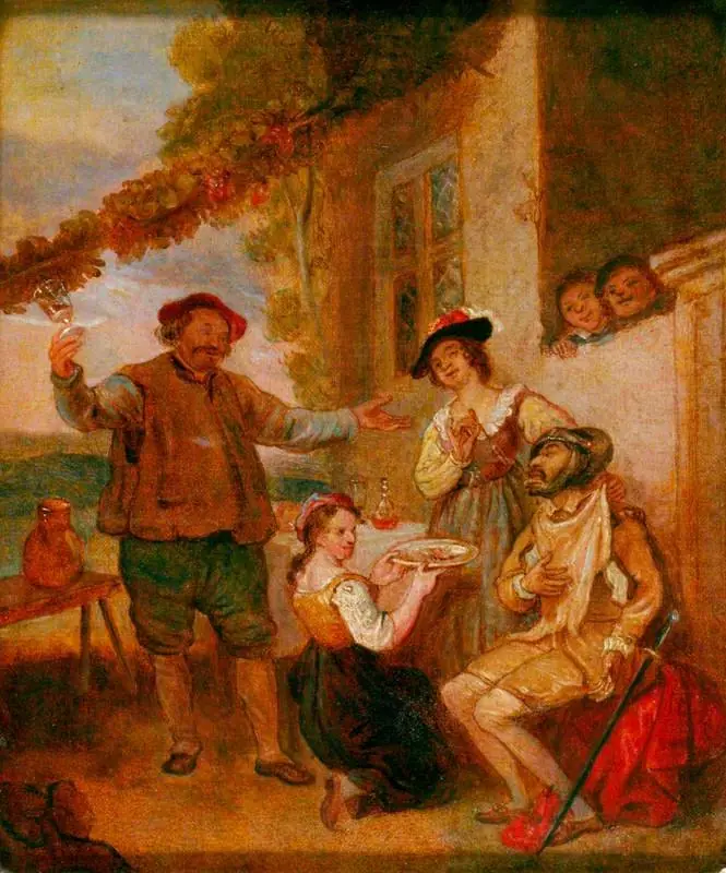 Don Quixote Outside an Inn (from Cervantes' novel), by John Masey Wright