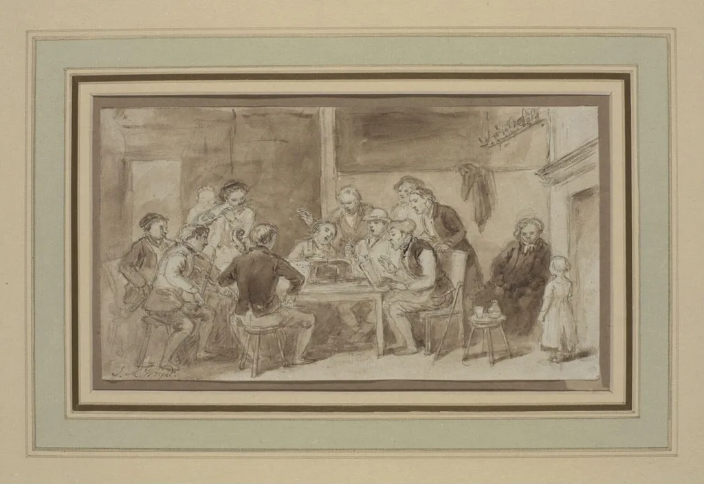 <i>A Musical Party</i>, by John Masey Wright, paint, 1800