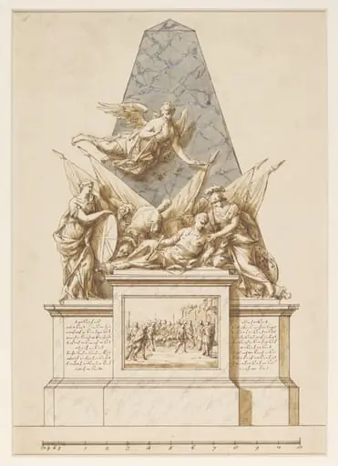 Design for a monument to General Wolfe, by John Michael Rysbrack