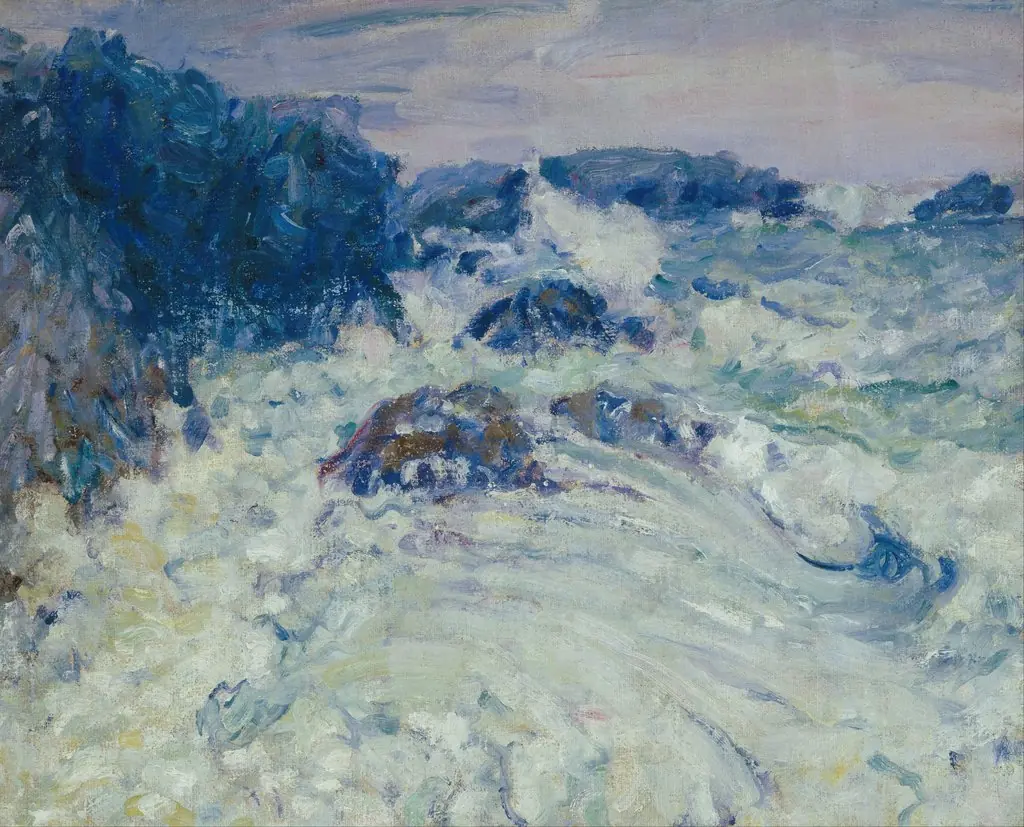 Rough sea, Morestil, by John Peter Russell