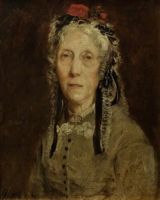 Mrs Bossom, the artist's mother, by John Pettie, oil, 1870