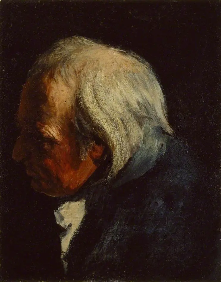 Study of the Head of the old Lieutenant, by John Pettie