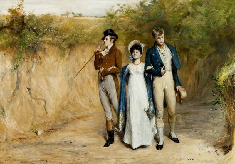 Two Strings to Her Bow, by John Pettie, oil