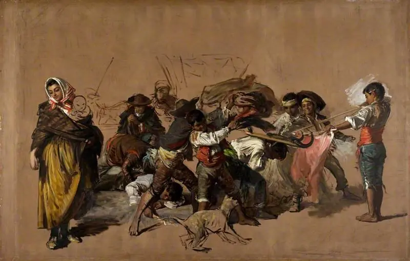 Spanish Boys Playing at Bull-fighting, by John Phillip