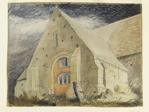 Tithe Barn, Great Coxwell, Berkshire, by John Piper