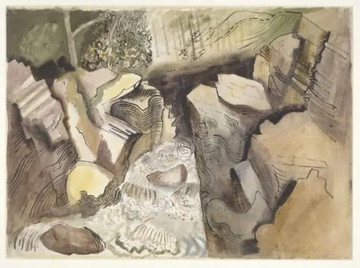 Up the Gorge, Hafod, North Wales, by John Piper