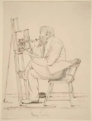 Sketching - George Fuller, by John Quincy Adams Ward