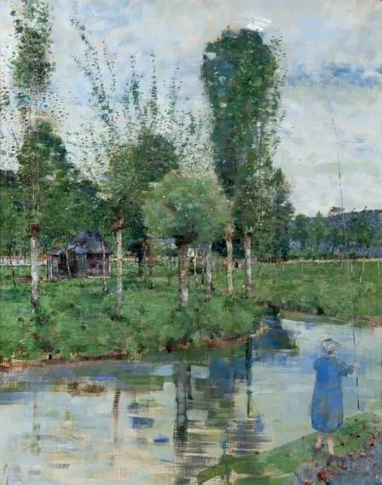 On the River Sainte-Gertrude, Caudebec, Normandy, by John Quinton Pringle