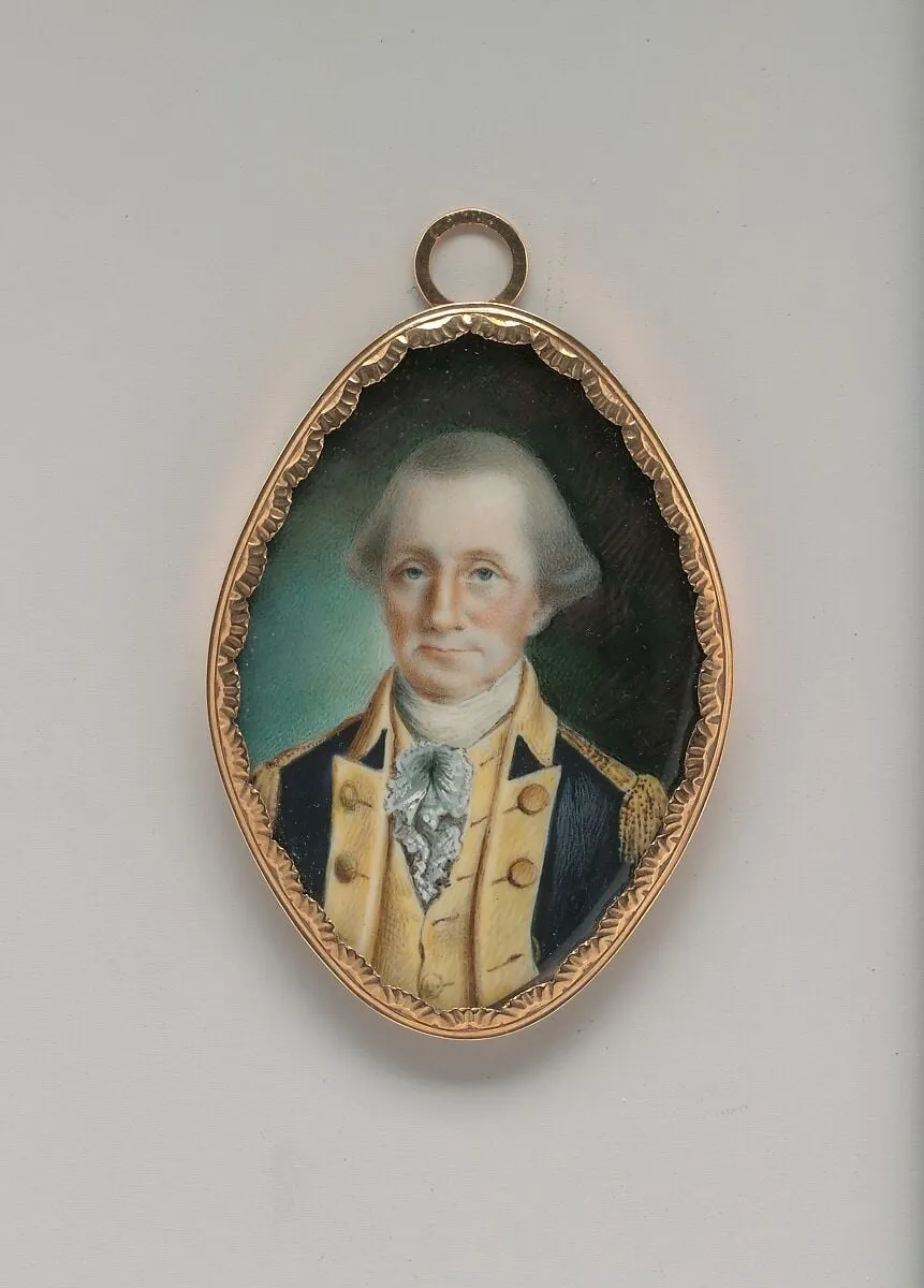 George Washington, by John Ramage, watercolor, 1789