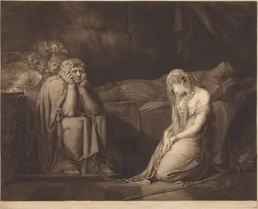 Belisane and Parcival under the Enchantment of Urma, by John Raphael Smith