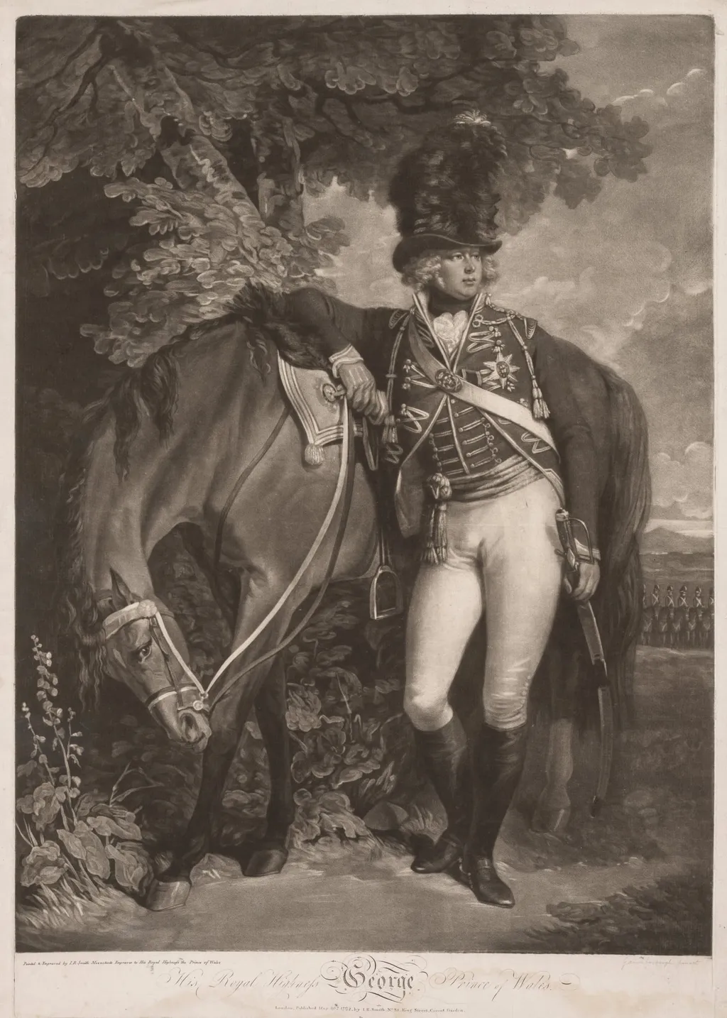 George, Prince of Wales, by John Raphael Smith, 1792
