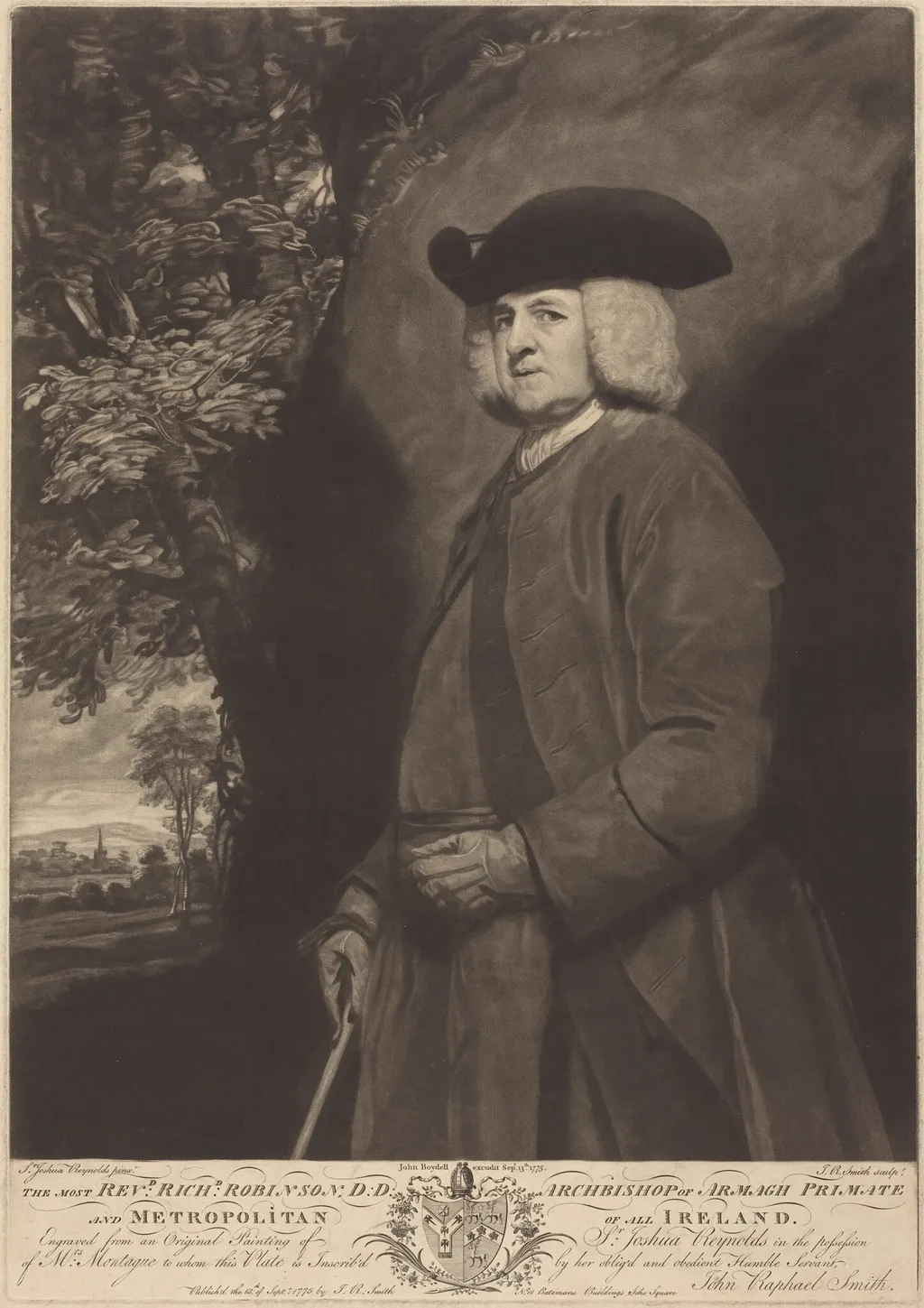 Richard Robinson, by John Raphael Smith, ink, 1775