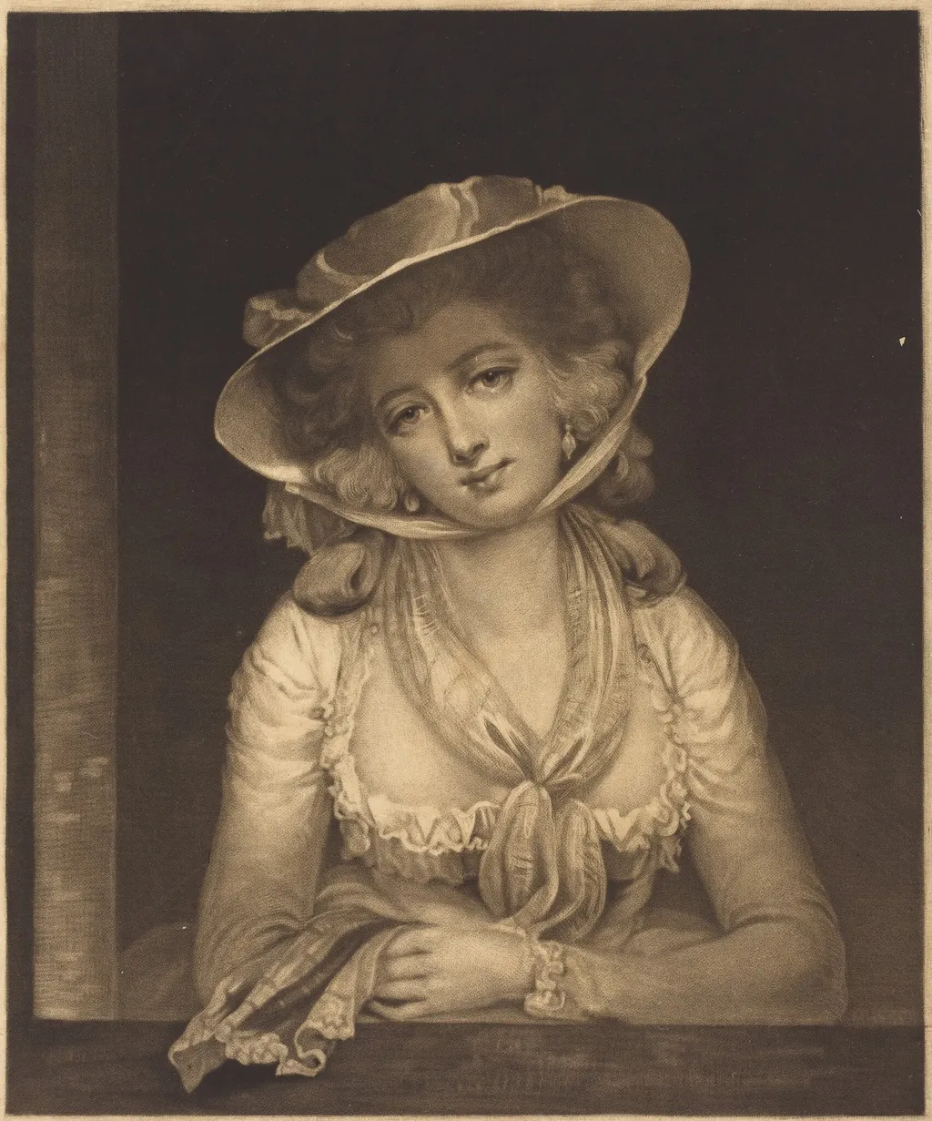 Sophia Western, Fieldings Tom Jones, by John Raphael Smith, ink, 1784