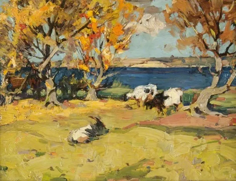 Landscape with Goats, by John Reid Murray