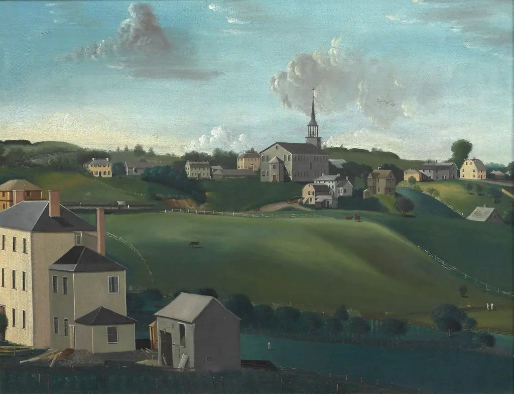Meetinghouse Hill, Roxbury, Massachusetts, by John Ritto Penniman