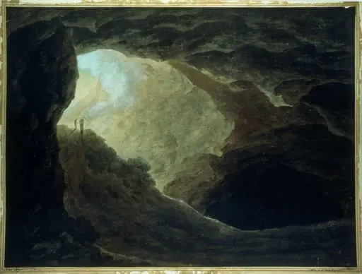 A Cavern in the Campagna, Rome, by John Robert Cozens